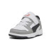 Фото #2 товара Puma Rebound Layup Lo Lace Up Toddler Boys Grey, White Sneakers Casual Shoes 37