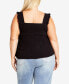 Фото #4 товара Plus Size Cece Fit-n-Flare Top