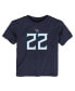 Toddler Boys and Girls Derrick Henry Navy Tennessee Titans Player Name and Number T-shirt