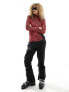 Фото #1 товара Dare 2b Outlast Core stretch mid layer half zip sweat in red leopard print