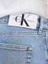 Фото #3 товара Calvin Klein Jeans slim tapered jeans in light wash