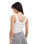 New Look popper vest in white