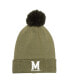 ფოტო #1 პროდუქტის Men's Green Maryland Terrapins Freedom Collection Cuffed Knit Hat with Pom