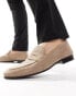 Фото #1 товара Walk London Capri Saddle Loafers In Taupe Suede