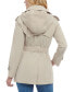 Фото #2 товара Women's Double-Breasted Belted Trench Coat