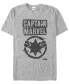 Фото #1 товара Marvel Men's Captain Marvel Painted Distressed Logo Short Sleeve T-Shirt