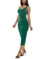 ფოტო #3 პროდუქტის Juniors' Ruched Bodycon Midi Dress