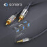 PureLink sonero 2x RCA to 3.5mm Audio Cable 7.5m - 2 x RCA - Male - 3.5mm - Male - 7.5 m - Black