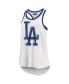 Women's White Los Angeles Dodgers Tater Racerback Tank Top