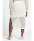 Фото #1 товара Plus Size Novelty Knit Maxi Skirt