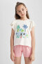 Kız Çocuk Baskılı Kısa Kollu Pijama Takım A1601a823sm