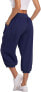 Miss Moly Women's 3/4 Length Harem Trousers, Pump Trousers, Summer Trousers, Yoga Trousers, Comfortable Leisure Trousers