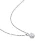 ფოტო #3 პროდუქტის Moissanite Heart Solitaire 18" Pendant Necklace (3/4 ct. t.w.) in Sterling Silver