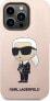 Karl Lagerfeld Etui Karl Lagerfeld KLHCP14XSNIKBCP Apple iPhone 14 Pro Max hardcase różowy/pink Silicone Ikonik