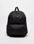 Vans old skool check backpack in black and dark grey