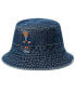 Фото #1 товара Men's Polo Bear Denim Bucket Hat