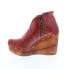 Фото #5 товара Bed Stu Marina F389007 Womens Red Leather Zipper Casual Dress Boots 6.5