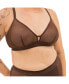 Фото #3 товара Plus Size Nude Shade Wireless Comfort Mesh Racerback Bra