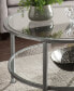 Фото #3 товара Brookford Metal and Glass Round Cocktail Table
