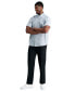 ფოტო #1 პროდუქტის Men's Big & Tall Premium Comfort Stretch Classic-Fit Solid Flat Front Dress Pants