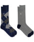 ფოტო #1 პროდუქტის Men's Argyle Slack Socks, 2-Pack