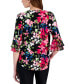 Фото #2 товара Women's Printed Split-Neck Flutter-Sleeve Tunic