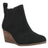 Фото #2 товара TOMS Kayley Round Toe Chelsea Booties Womens Black Casual Boots 10019113T