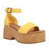 Фото #2 товара TOMS Laila Platform Wedge Womens Yellow Casual Sandals 10020761T-700