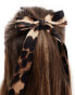 Фото #4 товара ASOS DESIGN hairband with bow detail in leopard print