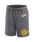 Фото #3 товара Men's Gray Los Angeles Rams Clincher Shorts