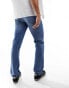 ASOS DESIGN straight jeans in authentic vintage wash in mid wash blue