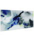 Фото #4 товара 'Blue Splash' Frameless Free Floating Tempered Art Glass Wall Art - 72" x 36''