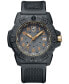 ფოტო #1 პროდუქტის Men's Swiss Navy Seal Military Dive Gold Black Rubber Strap Watch 45mm