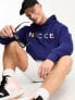 Фото #4 товара Nicce split logo co-ord pullover hoodie in navy