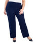 Фото #1 товара Plus and Petite Plus Size Wide-Leg Pull-On Pants, Created for Macy's