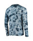 Men's Navy New England Patriots Tie-Dye Long Sleeve T-shirt Синий, S - фото #2