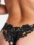 Фото #1 товара Ann Summers Fianna guipure detail brief in black