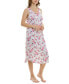 ფოტო #6 პროდუქტის Women's Adaline Floral Tank Sleepshirt