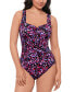 Фото #1 товара Women's Abstract-Print One-Piece Swimsuit, Created for Macy's