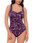 ფოტო #1 პროდუქტის Women's Abstract-Print One-Piece Swimsuit, Created for Macy's