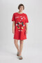 Фото #2 товара Пижама defacto Fall In Love Mickey & Minnie Red Nightgown