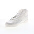 Фото #4 товара Reebok Club C Form Hi Mens Beige Leather Lace Up Lifestyle Sneakers Shoes