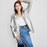 Фото #2 товара Women's Relaxed Fit Faux Leather Blazer - A New Day