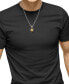 ფოტო #2 პროდუქტის EFFY® Men's Onyx & Black Spinel (1-1/5 ct. t.w.) Lion Dog Tag 22" Pendant Necklace in Sterling Silver & 14k Gold-Plate