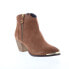 Diba True Swing Low 90246 Womens Brown Suede Zipper Ankle & Booties Boots