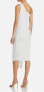 Aqua One Shoulder Scuba Crepe MIDI Dress White Size 6