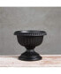 Outdoor Grecian Urn, Planter/Flower Pot, Plastic, Black, 18"