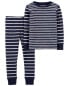 Фото #6 товара Toddler 2-Piece Striped Snug Fit Cotton Pajamas 2T
