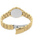 Women's Essentials Gold-Tone Stainless Steel Bracelet Watch 30mm