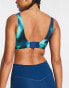 Фото #4 товара Nike Training Icon Clash Alpha Dri-FIT high support sports bra in teal blue